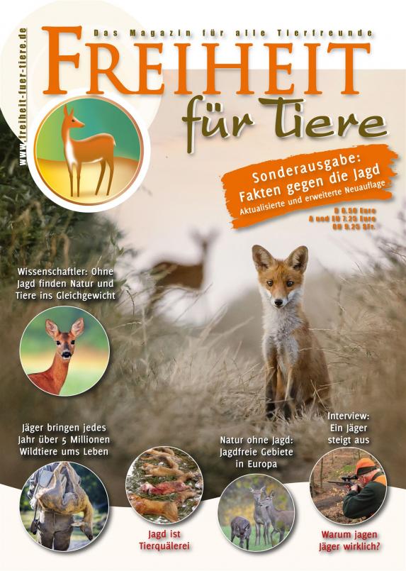 Freiheit für Tiere Sonderausgabe Fakten gegen die Jagd Titel